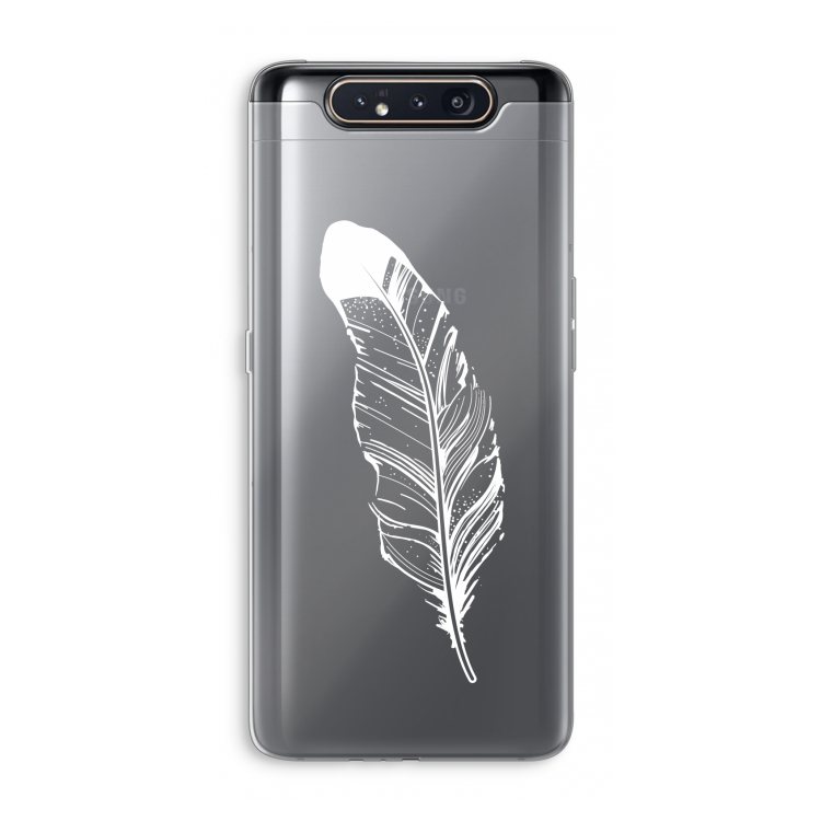 Pluim: Samsung Galaxy A80 Transparant Hoesje