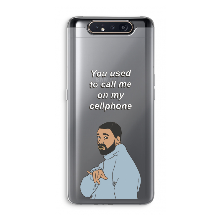 Hotline bling: Samsung Galaxy A80 Transparant Hoesje