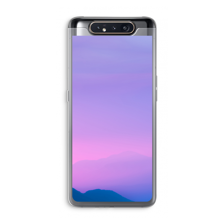 Sunset pastel: Samsung Galaxy A80 Transparant Hoesje