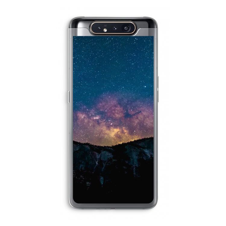 Travel to space: Samsung Galaxy A80 Transparant Hoesje