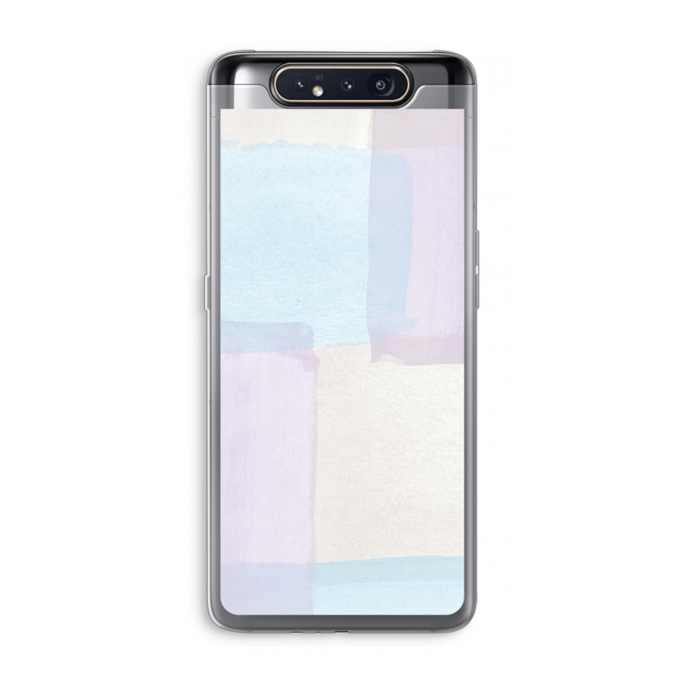 Square pastel: Samsung Galaxy A80 Transparant Hoesje