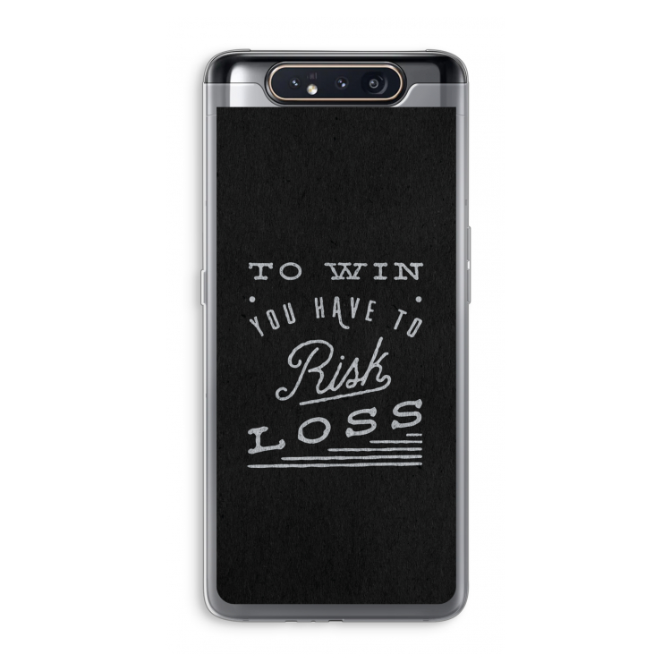 Risk loss: Samsung Galaxy A80 Transparant Hoesje