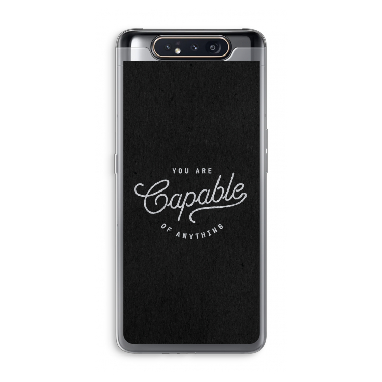 Capable: Samsung Galaxy A80 Transparant Hoesje