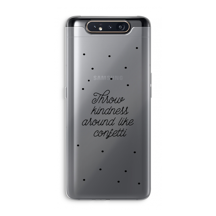 Confetti: Samsung Galaxy A80 Transparant Hoesje