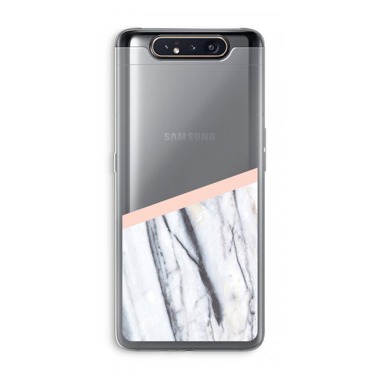 A touch of peach: Samsung Galaxy A80 Transparant Hoesje