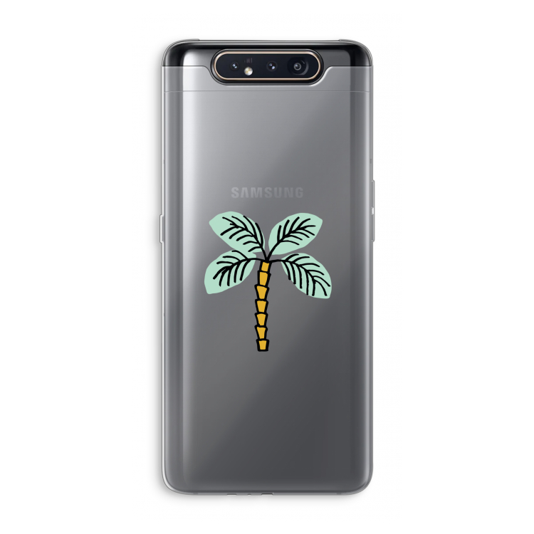 Palmboom: Samsung Galaxy A80 Transparant Hoesje