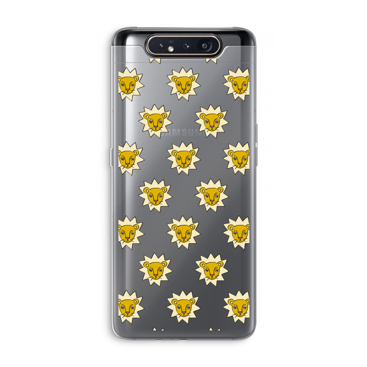 Leeuwenkoppen: Samsung Galaxy A80 Transparant Hoesje