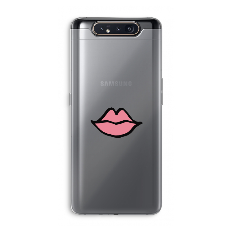 Kusje: Samsung Galaxy A80 Transparant Hoesje