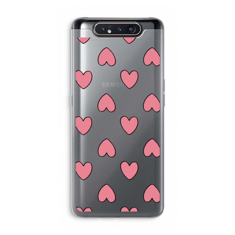 Ondersteboven verliefd: Samsung Galaxy A80 Transparant Hoesje