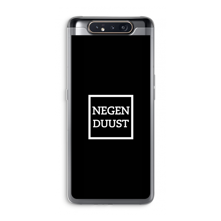 Negenduust black: Samsung Galaxy A80 Transparant Hoesje