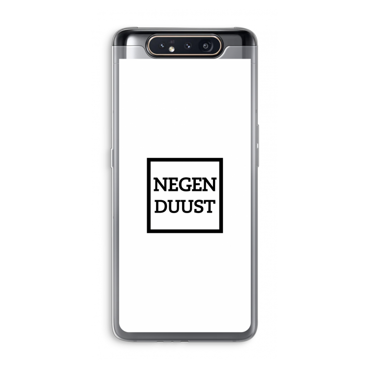 Negenduust vierkant: Samsung Galaxy A80 Transparant Hoesje