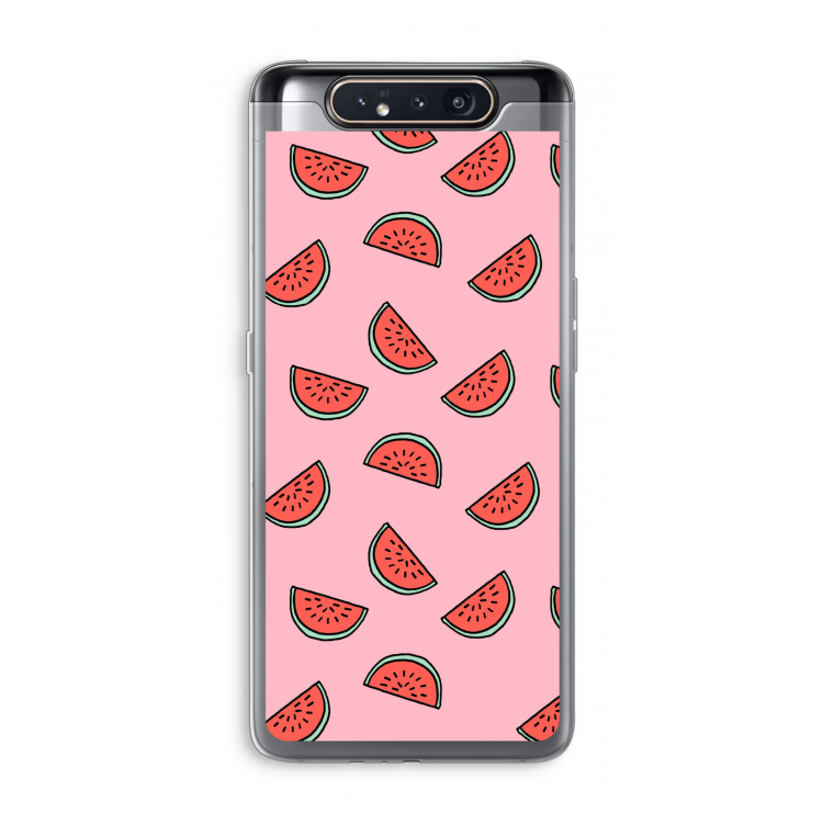 Watermeloen: Samsung Galaxy A80 Transparant Hoesje