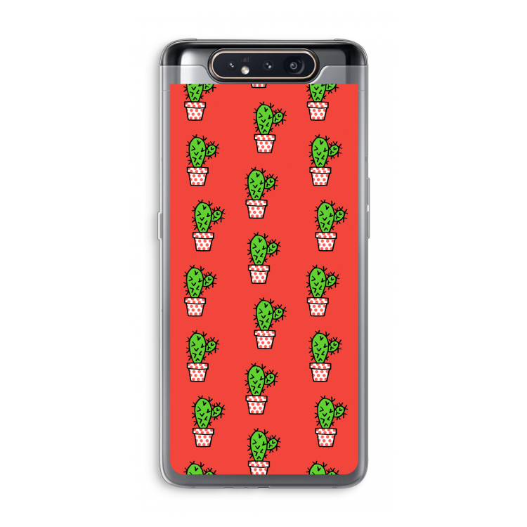 Mini cactus: Samsung Galaxy A80 Transparant Hoesje