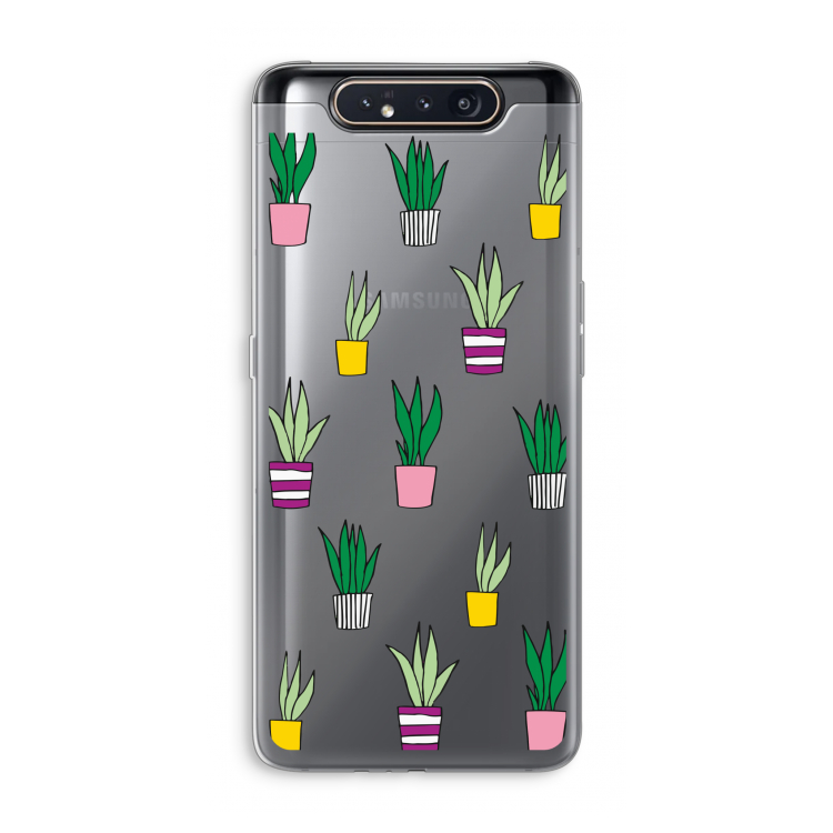 Sanseveria: Samsung Galaxy A80 Transparant Hoesje