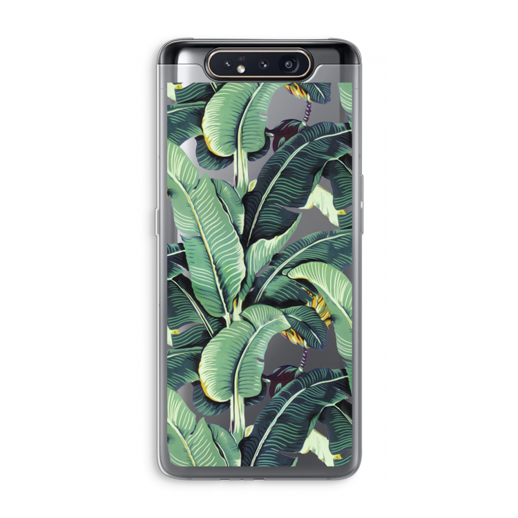 Bananenbladeren: Samsung Galaxy A80 Transparant Hoesje