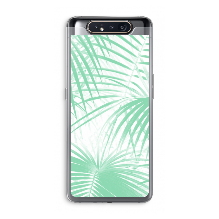 Palmbladeren: Samsung Galaxy A80 Transparant Hoesje
