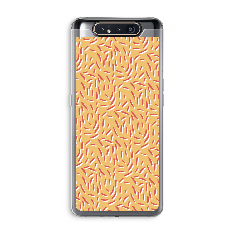 Camouflage: Samsung Galaxy A80 Transparant Hoesje
