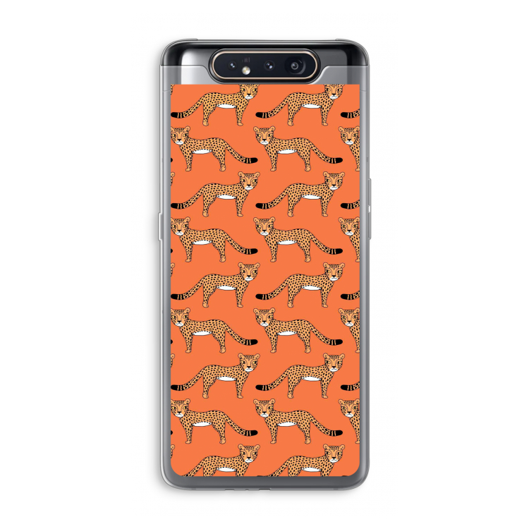 Cheetah: Samsung Galaxy A80 Transparant Hoesje