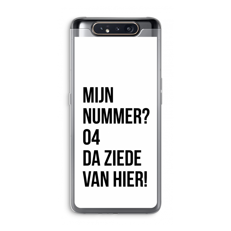 Da ziede van hier: Samsung Galaxy A80 Transparant Hoesje