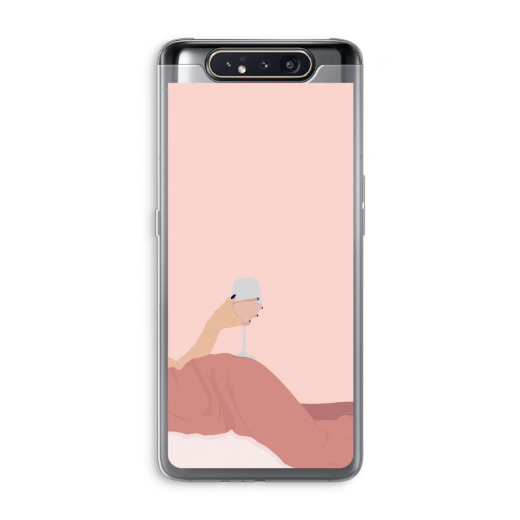 Wine: Samsung Galaxy A80 Transparant Hoesje