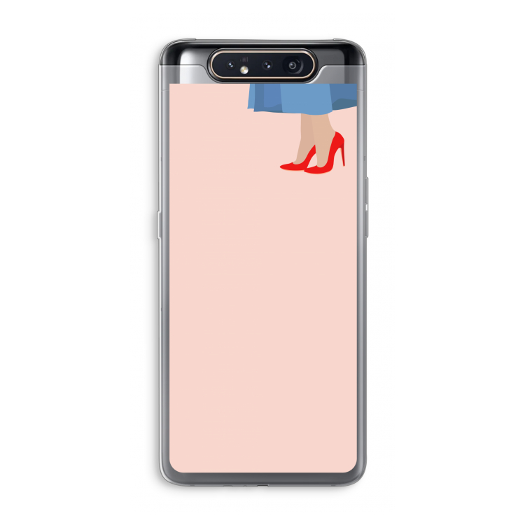 High heels: Samsung Galaxy A80 Transparant Hoesje
