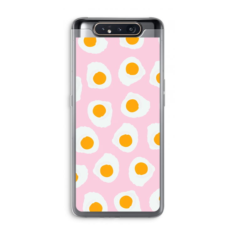 Dancing eggs: Samsung Galaxy A80 Transparant Hoesje