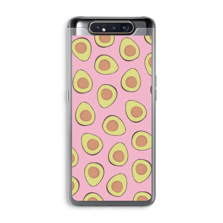 Dancing avocados: Samsung Galaxy A80 Transparant Hoesje