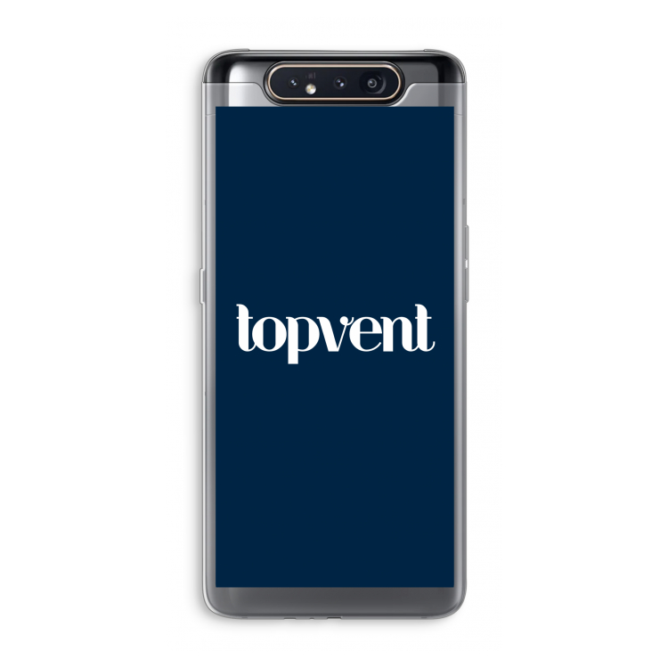 Topvent Navy: Samsung Galaxy A80 Transparant Hoesje