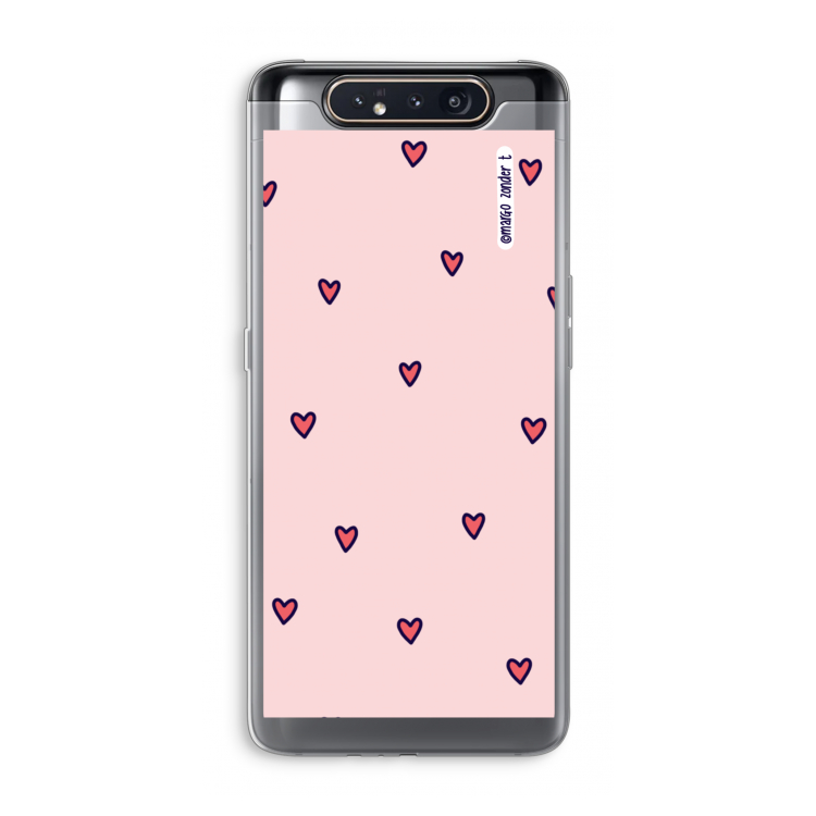 Hartjes: Samsung Galaxy A80 Transparant Hoesje