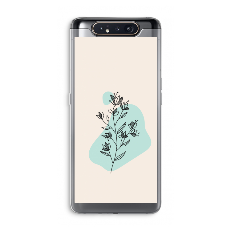 Violets are blue: Samsung Galaxy A80 Transparant Hoesje