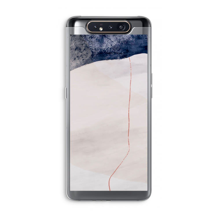 Stone White: Samsung Galaxy A80 Transparant Hoesje