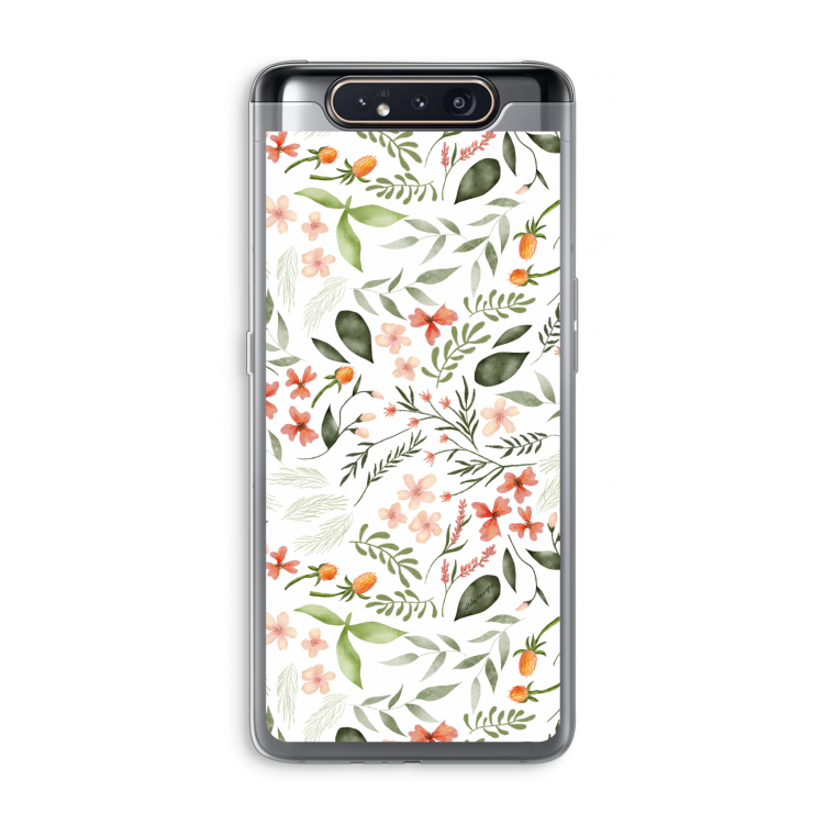 Sweet little flowers: Samsung Galaxy A80 Transparant Hoesje