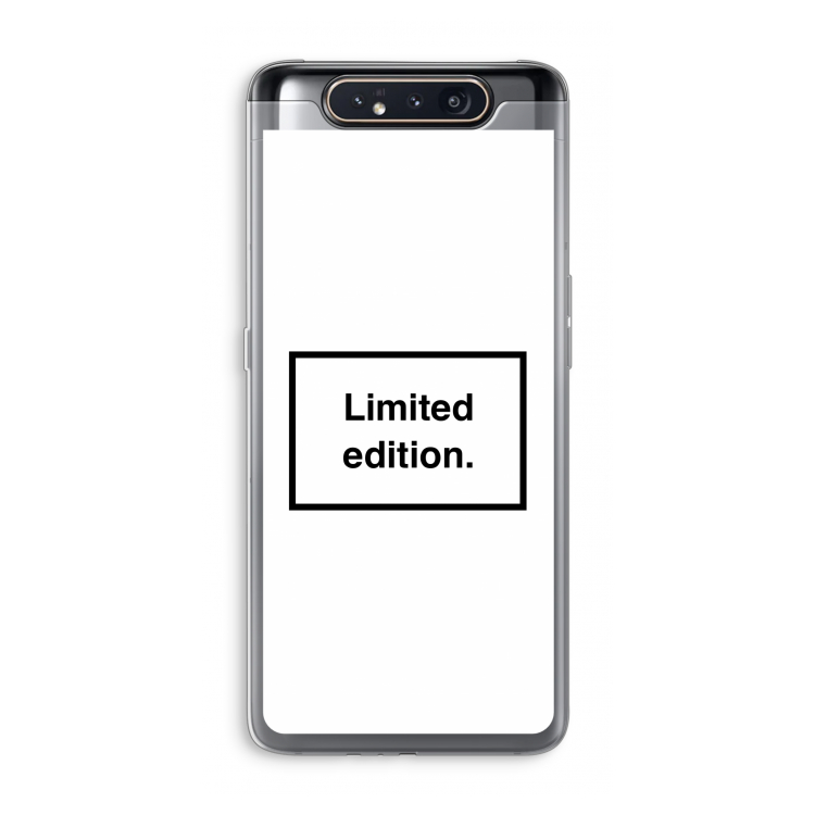 Limited edition: Samsung Galaxy A80 Transparant Hoesje