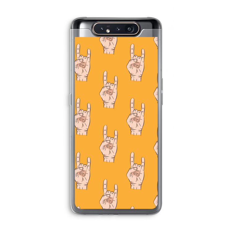 Rock: Samsung Galaxy A80 Transparant Hoesje