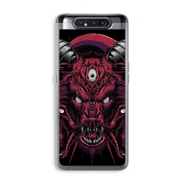 Hell Hound and Serpents: Samsung Galaxy A80 Transparant Hoesje