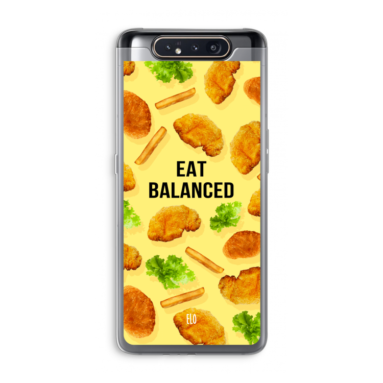 Eat Balanced: Samsung Galaxy A80 Transparant Hoesje