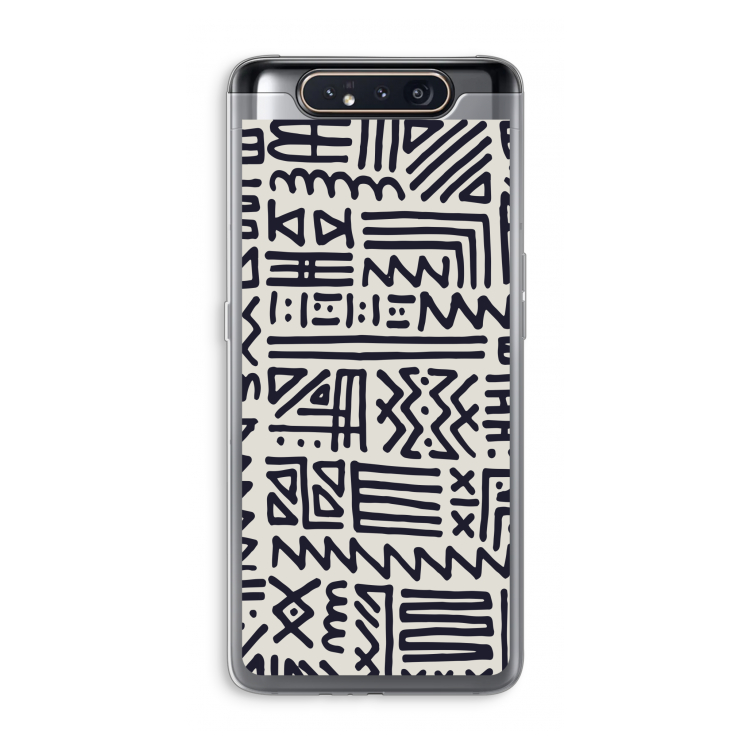 Marrakech print: Samsung Galaxy A80 Transparant Hoesje