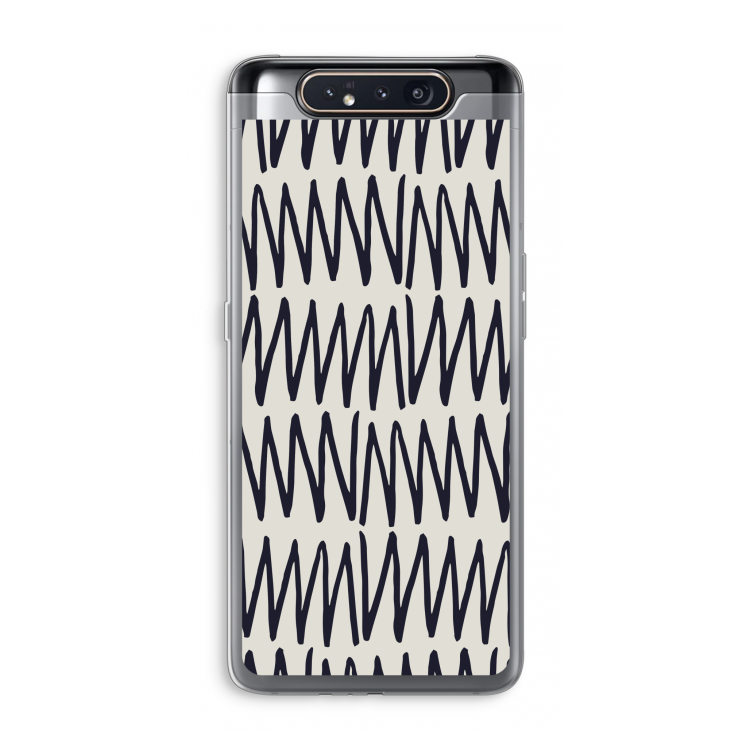 Marrakech Zigzag: Samsung Galaxy A80 Transparant Hoesje