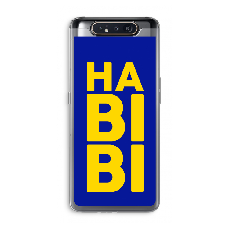 Habibi Blue: Samsung Galaxy A80 Transparant Hoesje