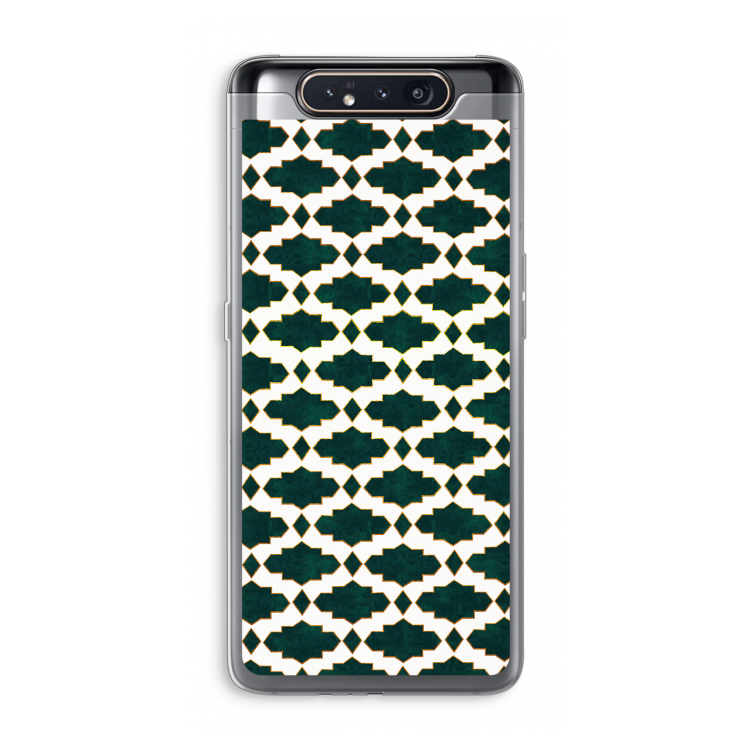 Moroccan tiles: Samsung Galaxy A80 Transparant Hoesje
