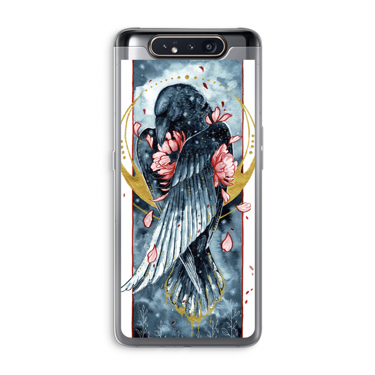 Golden Raven: Samsung Galaxy A80 Transparant Hoesje