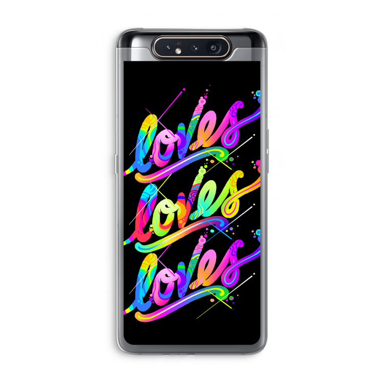 Loves: Samsung Galaxy A80 Transparant Hoesje
