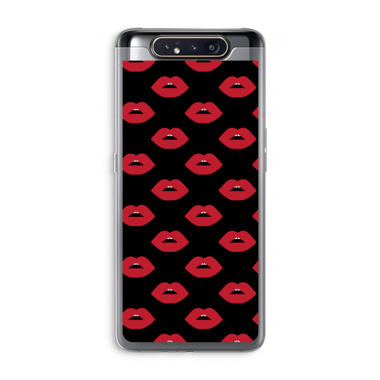 Lips: Samsung Galaxy A80 Transparant Hoesje