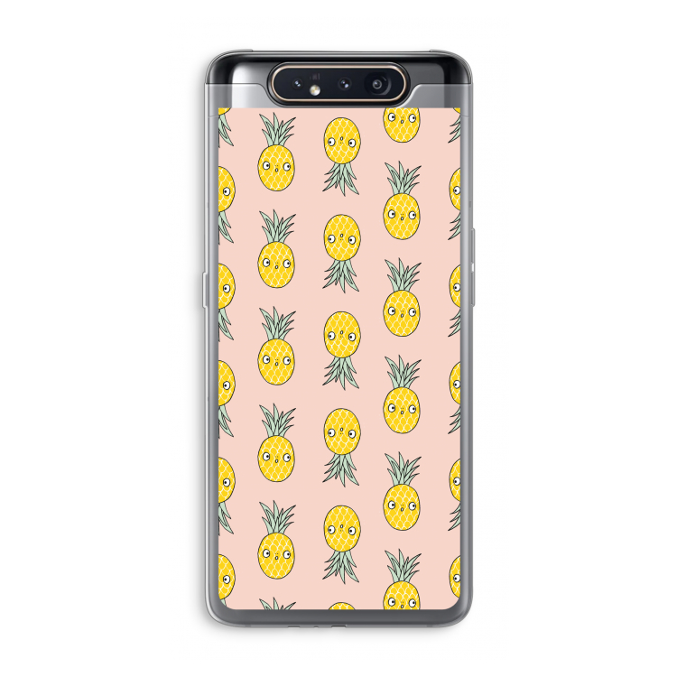 Ananas: Samsung Galaxy A80 Transparant Hoesje