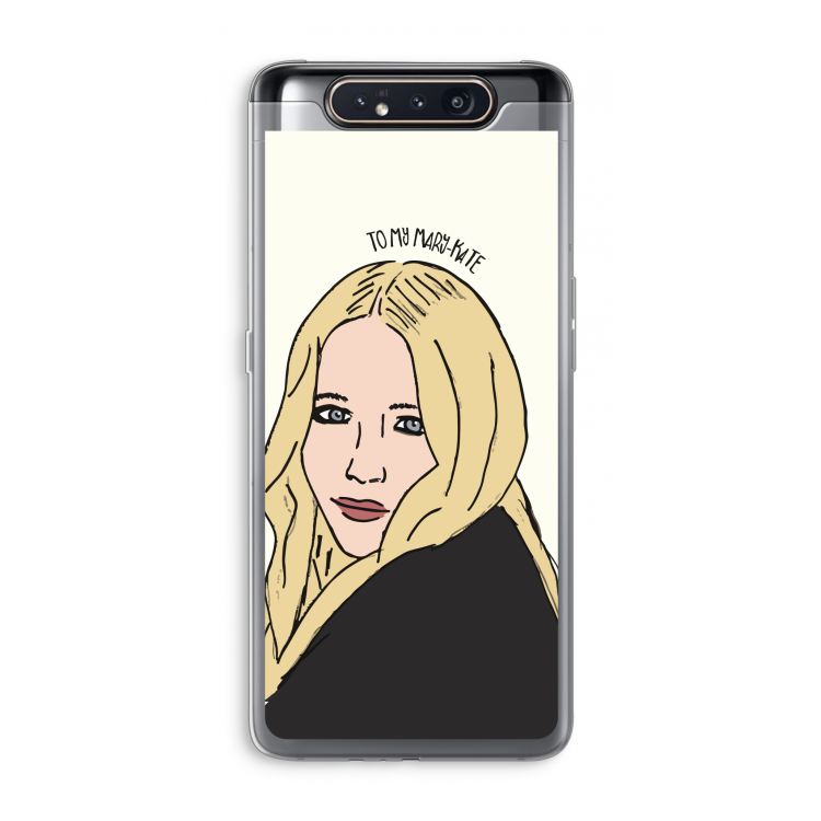 Mary Kate: Samsung Galaxy A80 Transparant Hoesje