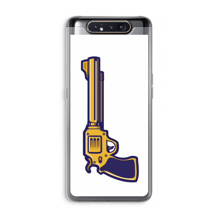 Pew Pew Pew: Samsung Galaxy A80 Transparant Hoesje