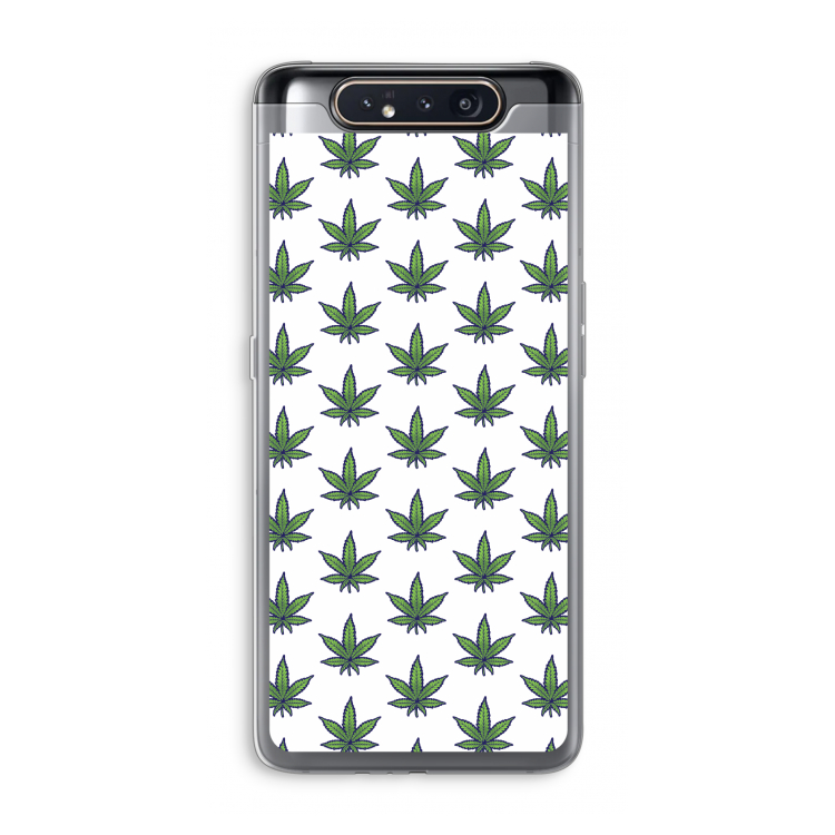 Weed: Samsung Galaxy A80 Transparant Hoesje