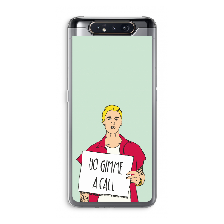 Gimme a call: Samsung Galaxy A80 Transparant Hoesje