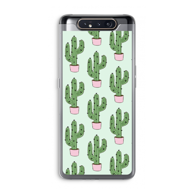 Cactus Lover: Samsung Galaxy A80 Transparant Hoesje