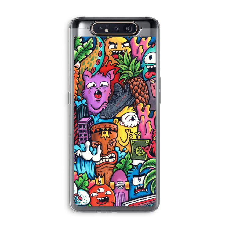 Vexx Mixtape: Samsung Galaxy A80 Transparant Hoesje